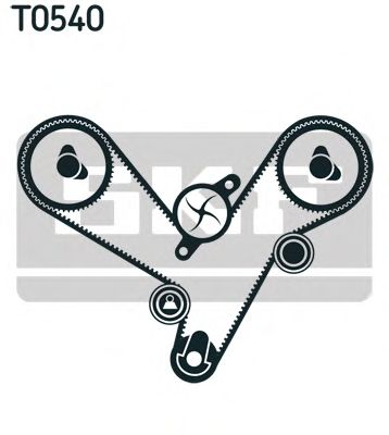VKMA 95613 SKF Комплект ГРМ (ремінь + ролик)1